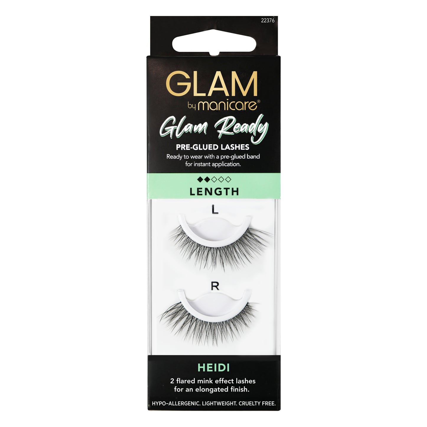 Glam by Manicare® Heidi Glam Ready Pre-Glued Lashes