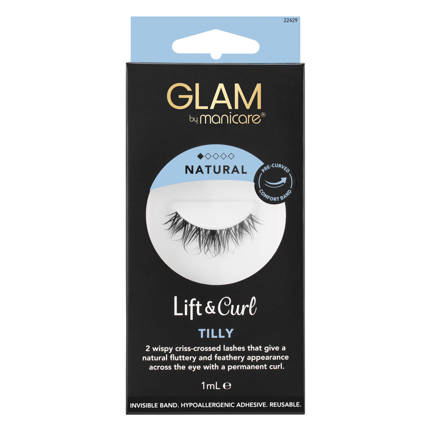 Glam by Manicare Lift & Curl Tilly - Natural