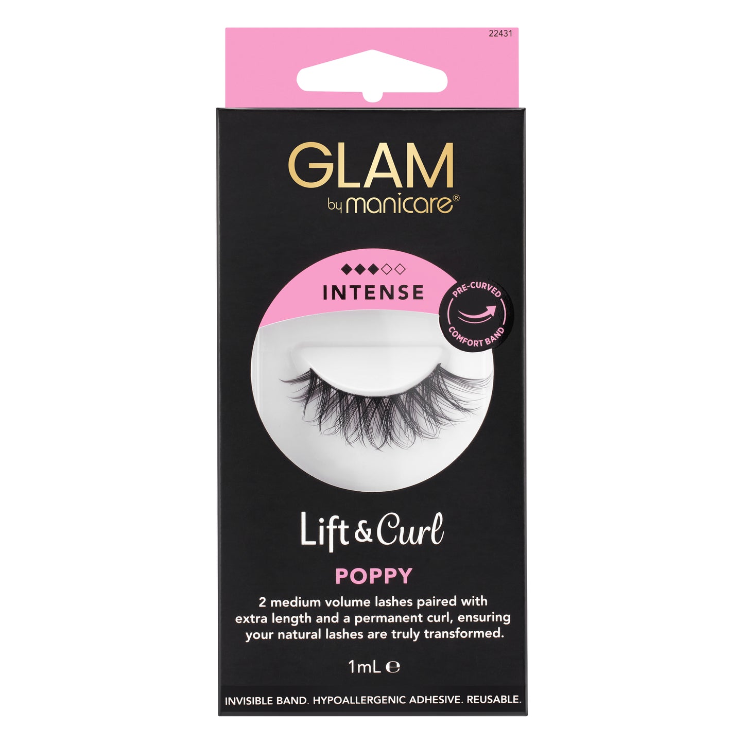 Glam by Manicare Lift & Curl Poppy - Intense
