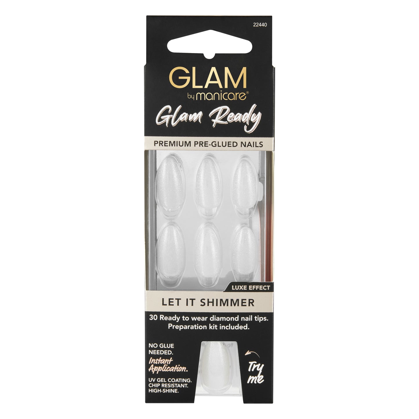 Glam Ready Pre-Glued Nail Let it Shimmer