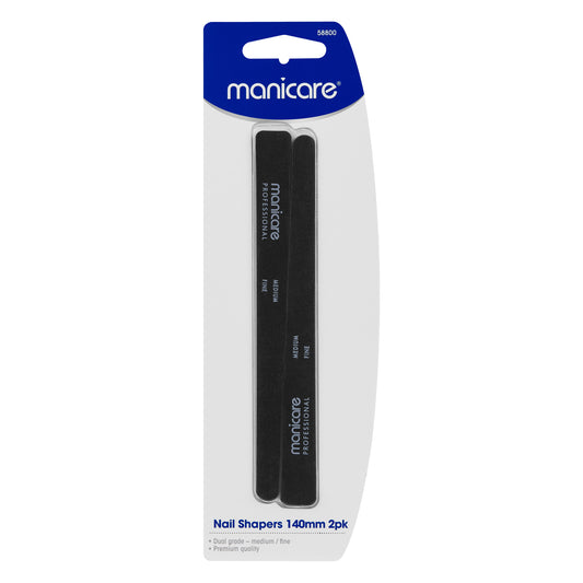 Manicare Nail Shapers, Medium/Fine, 14mm, 2 Pack