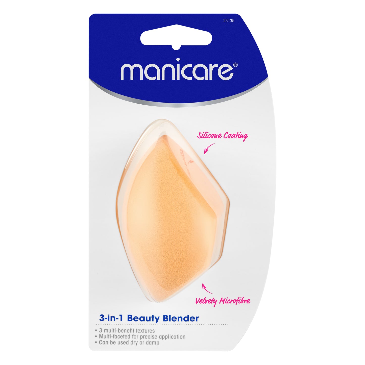Manicare 3-in-1 Beauty Blender - Peach