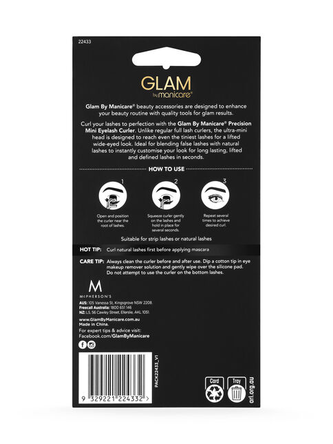 Glam by Manicare Mini Lash Curler