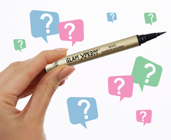 Glam Xpress® Adhesive Eyeliner & Lashes Frequently Asked Questions